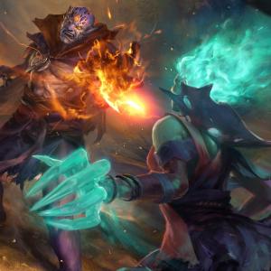 Thumbnail of Death Prophet and Lion Digital Art