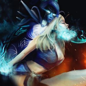 Thumbnail of Phantom Assassin and Crystal Maiden Digital Art