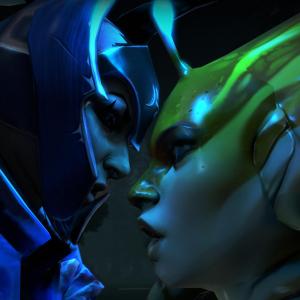 Thumbnail of Luna and Naga Siren SFM 3D Art