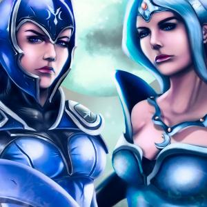 Thumbnail of Luna and Mirana Digital Art