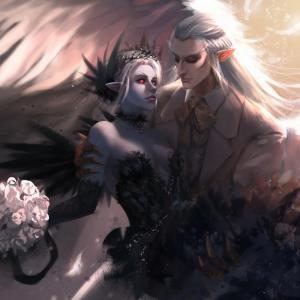 Thumbnail of Skywrath Mage and Vengeful Spirit Digital Art