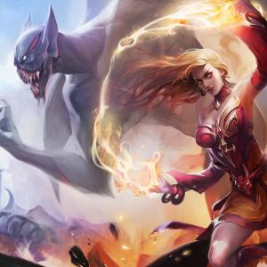 Thumbnail of Lina and Night Stalker Digital Art
