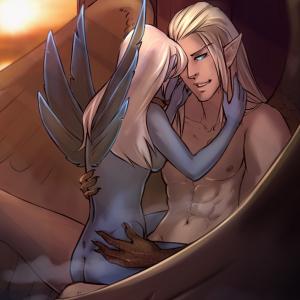 Thumbnail of Skywrath Mage and Vengeful Spirit Digital Art