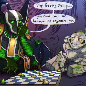 Thumbnail of Rubick and Tiny Digital Art