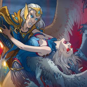 Thumbnail of Skywrath Mage and Vengeful Spirit Digital Art