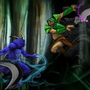 Thumbnail of Bounty Hunter and Rikimaru Digital Art