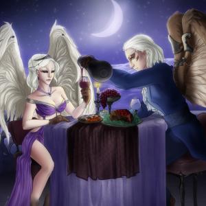 Thumbnail of Skywrath Mage and Vengeful Spirit Digital Art