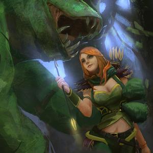 Thumbnail of Tidehunter and Windranger Digital Art
