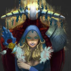 Thumbnail of Crystal Maiden and Sven Digital Art