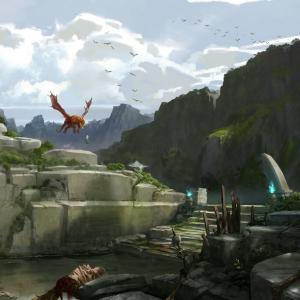 Thumbnail of Dragon Knight and Tidehunter Digital Art