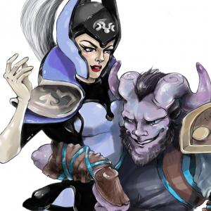 Thumbnail of Luna and Rikimaru Digital Art
