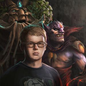 Thumbnail of Lion and Treant Protector Digital Art