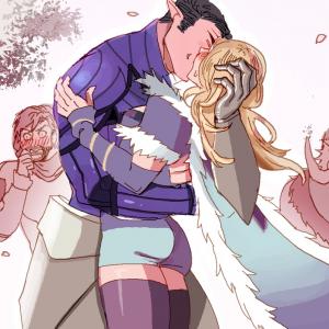 Thumbnail of Crystal Maiden and Sven Digital Art