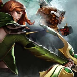 Thumbnail of Juggernaut and Windranger Digital Art