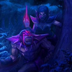 Thumbnail of Bloodseeker and Templar Assassin Digital Art