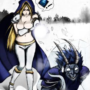 Thumbnail of Crystal Maiden and Rikimaru Digital Art