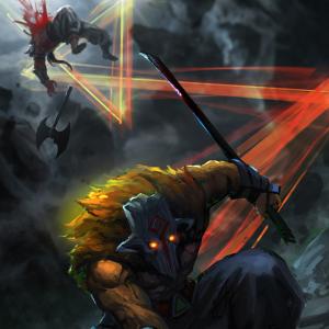 Thumbnail of Axe and Juggernaut Digital Art