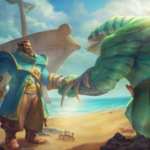 Thumbnail of Kunkka and Tidehunter Digital Art