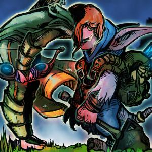 Thumbnail of Meepo and Windranger Digital Art