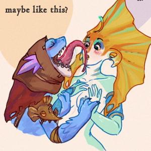 Thumbnail of Naga Siren and Slark Digital Art