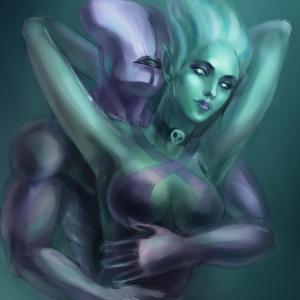 Thumbnail of Death Prophet and Faceless Void Digital Art