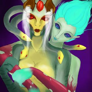 Thumbnail of Death Prophet and Medusa Digital Art