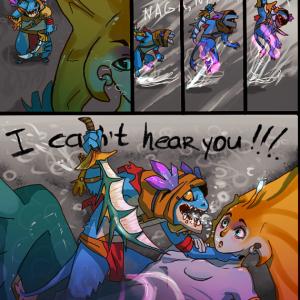 Thumbnail of Naga Siren and Slark Digital Art