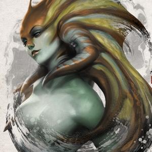 Thumbnail of Naga Siren Digital Art