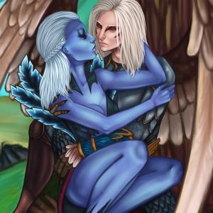 Thumbnail of Skywrath Mage and Vengeful Spirit Digital Art