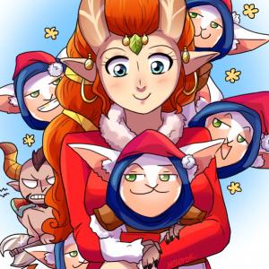 Thumbnail of Enchantress and Meepo Digital Art