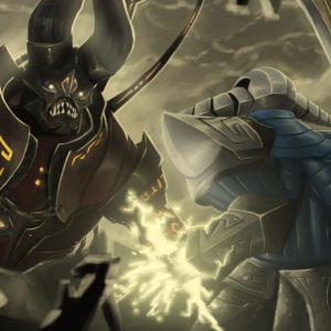 Thumbnail of Doom Bringer and Sven Digital Art