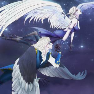 Thumbnail of Skywrath Mage and Vengeful Spirit Digital Art