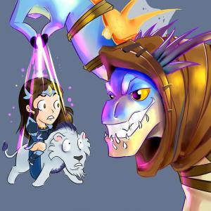 Thumbnail of Mirana and Slark Digital Art