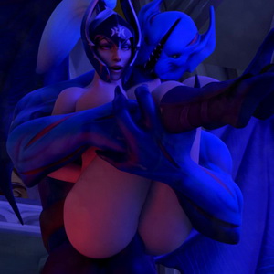 Thumbnail of Luna and Night Stalker SFM 3D Art porno