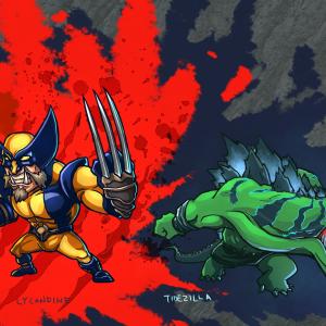 Thumbnail of Lycanthrope and Tidehunter Digital Art