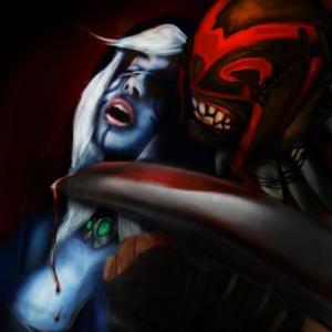 Thumbnail of Drow Ranger and Bloodseeker Digital Art