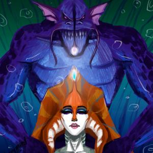 Thumbnail of Naga Siren and Slardar Digital Art