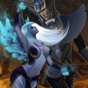 Thumbnail of Skywrath Mage and Vengeful Spirit Digital Art