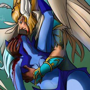 Thumbnail of Skywrath Mage and Vengeful Spirit Digital Art