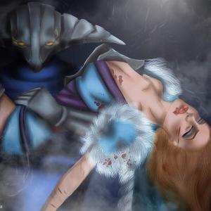 Thumbnail of Crystal Maiden and Sven Digital Art