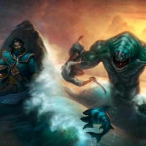 Thumbnail of Kunkka and Tidehunter Digital Art