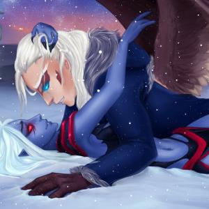 Thumbnail of Skywrath Mage and Vengeful Spirit Digital Art