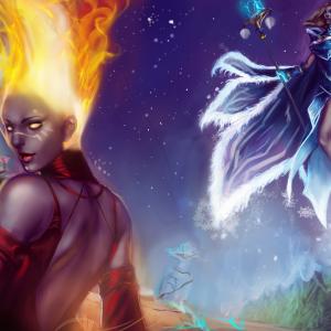 Thumbnail of Lina and Crystal Maiden Digital Art