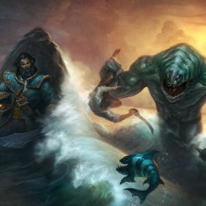 Thumbnail of Kunkka and Tidehunter Digital Art