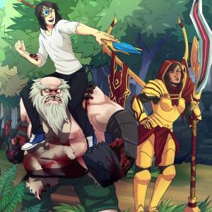 Thumbnail of Legion Commander and Pudge Digital Art