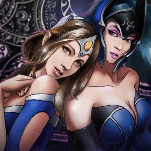 Thumbnail of Luna and Mirana Digital Art