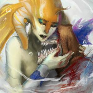 Thumbnail of Naga Siren and Slark Digital Art