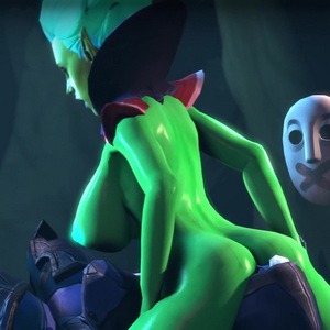 Thumbnail of Drow Ranger and Death Prophet SFM 3D Art porno