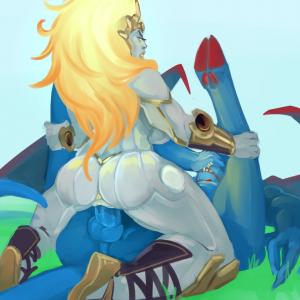 Thumbnail of Night Stalker and Dawnbreaker Digital Art porno