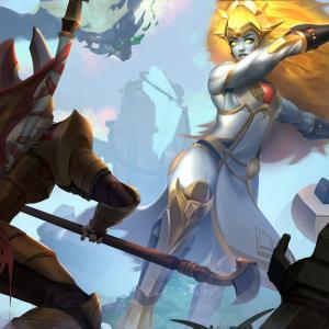 Thumbnail of Legion Commander and Dawnbreaker Digital Art